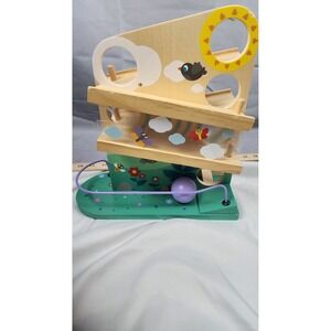 Janod Pure Wooden Tap Tap Ball Tower Activity Center Toddler Montessori Toy